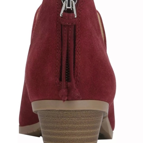 Kenneth Cole Reaction Side Ways burgundy booties size 6.5 - Picture 3 of 6